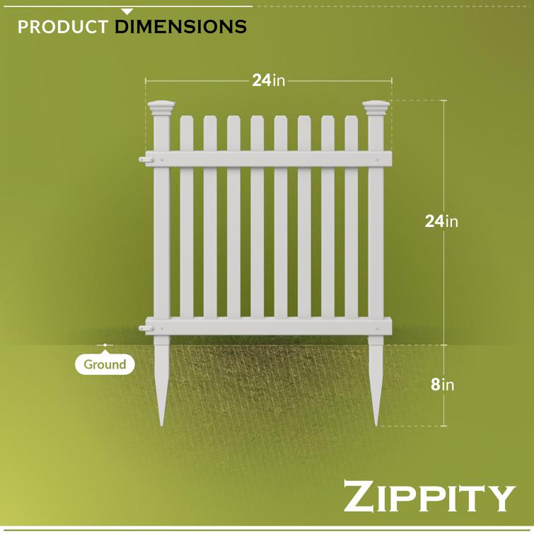 Roger Rabbit Vinyl Garden Fence Kit (22in H x 24in W)